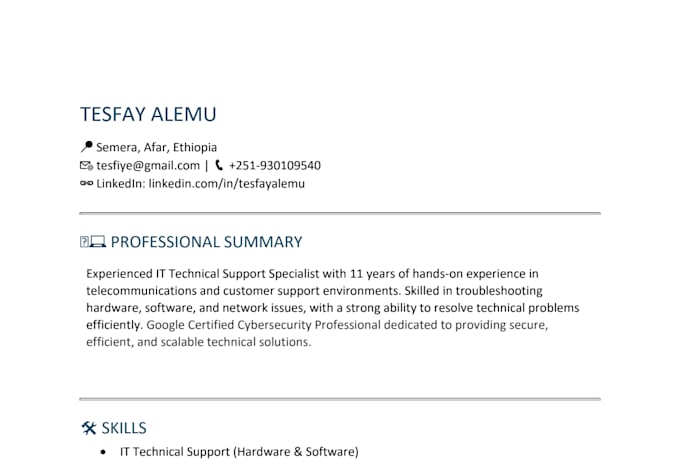 provide expert IT technical support and networking services